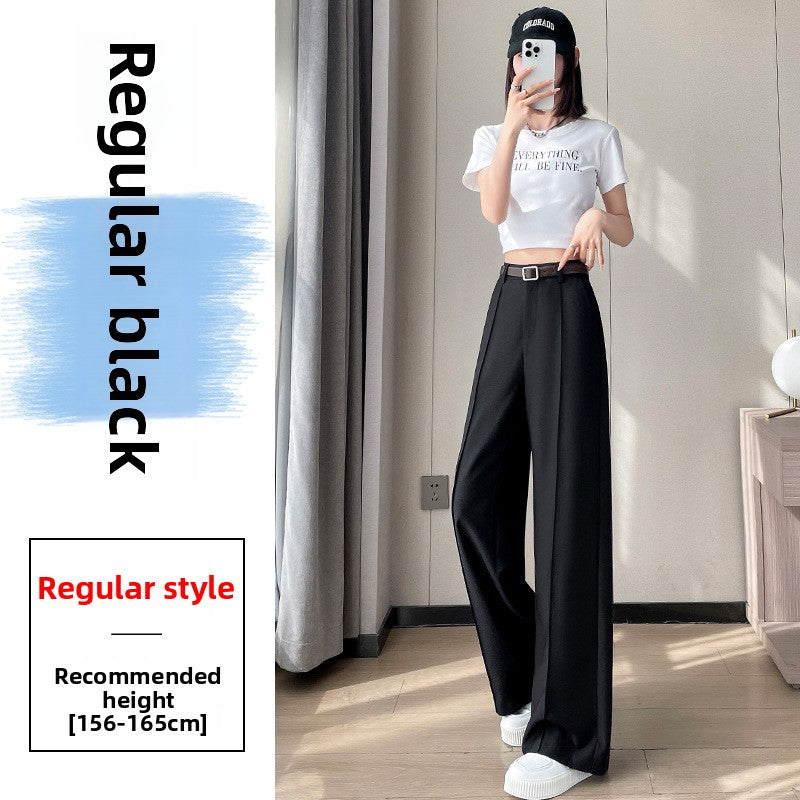 Glossy High Waist Wide Leg Trousers
