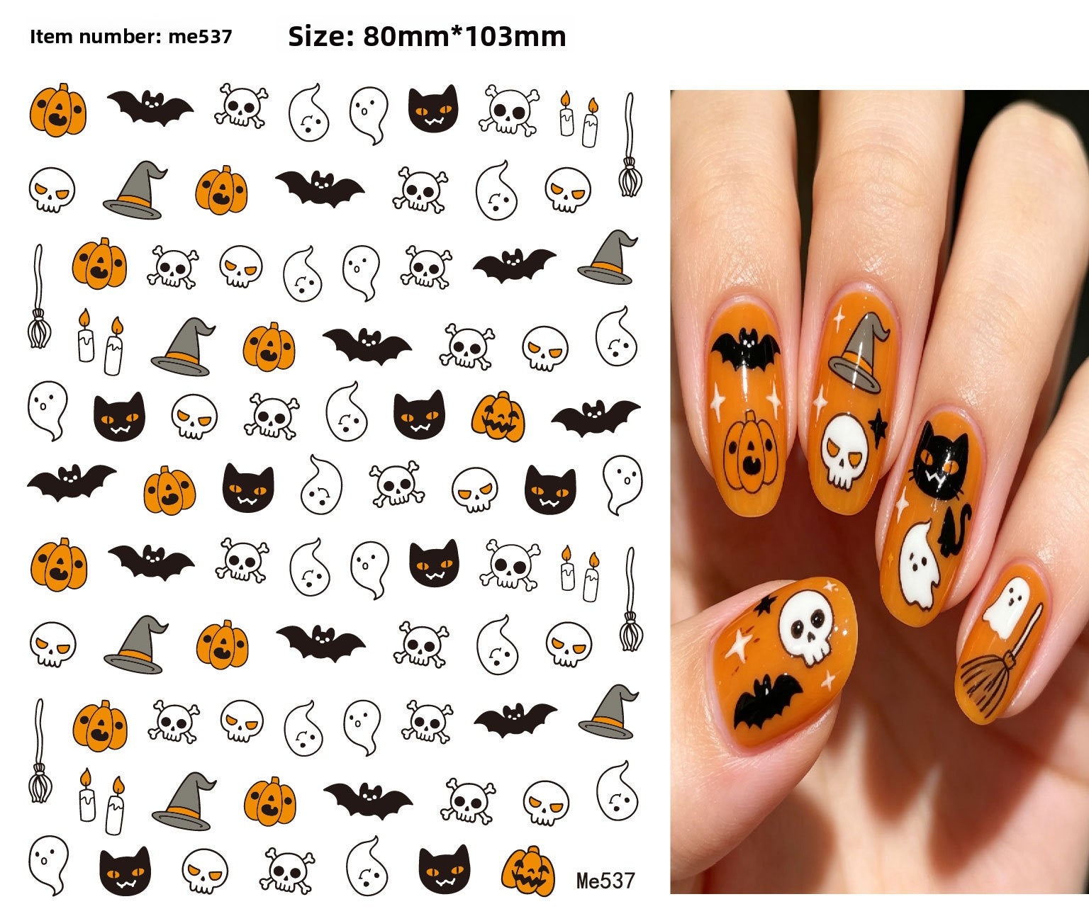 Halloween nail stickers
