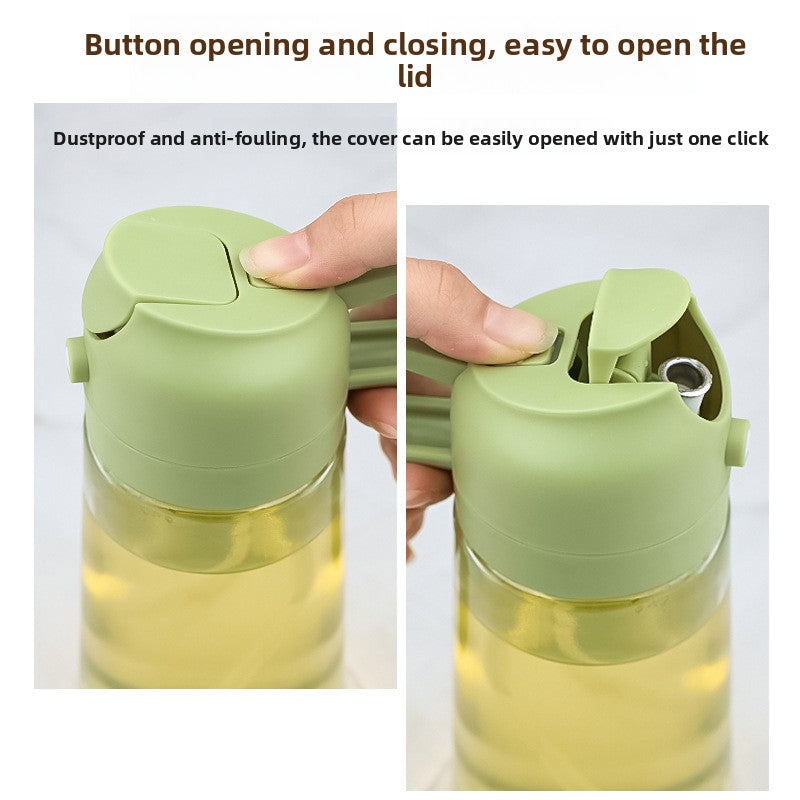 Dual-Purpose Glass Oil Spray and Pour Bottle