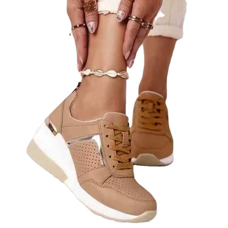 Women's Mesh Lace-Up Casual Sneakers