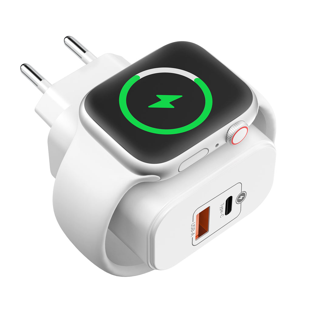 Three-in-One Wireless Charger for Phone and Watch