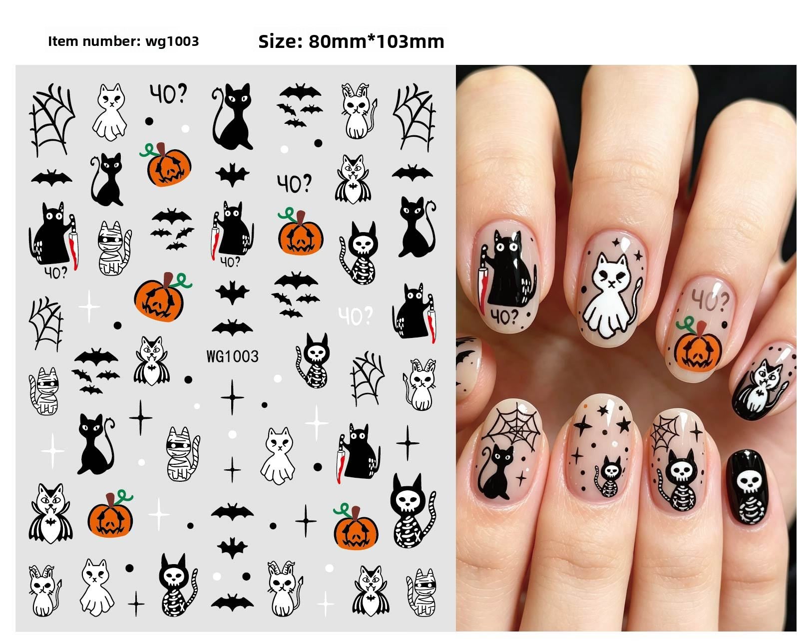 Halloween nail stickers
