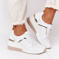 Women's Mesh Lace-Up Casual Sneakers