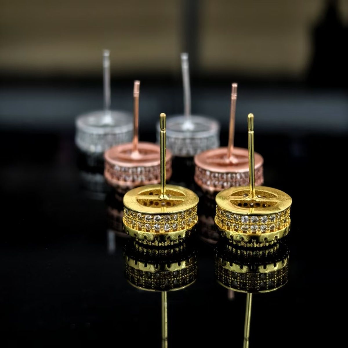 Hip-hop stud earrings for men