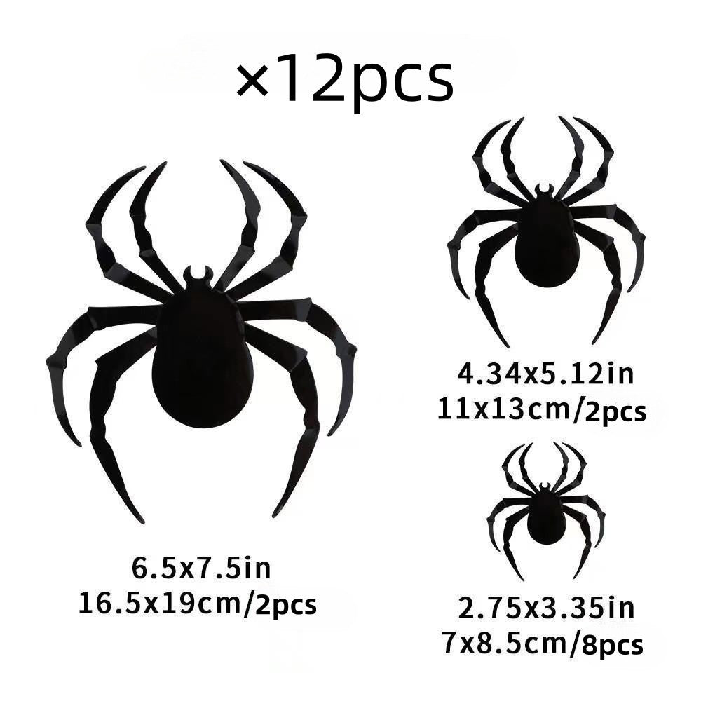 3D Halloween Bat Spider Wall Stickers