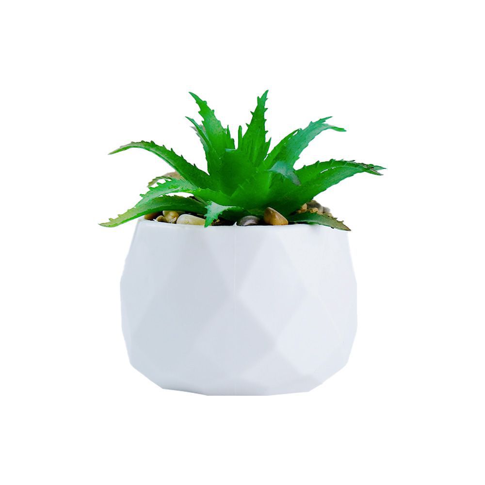 Mini Flocked Succulent Plant Decor