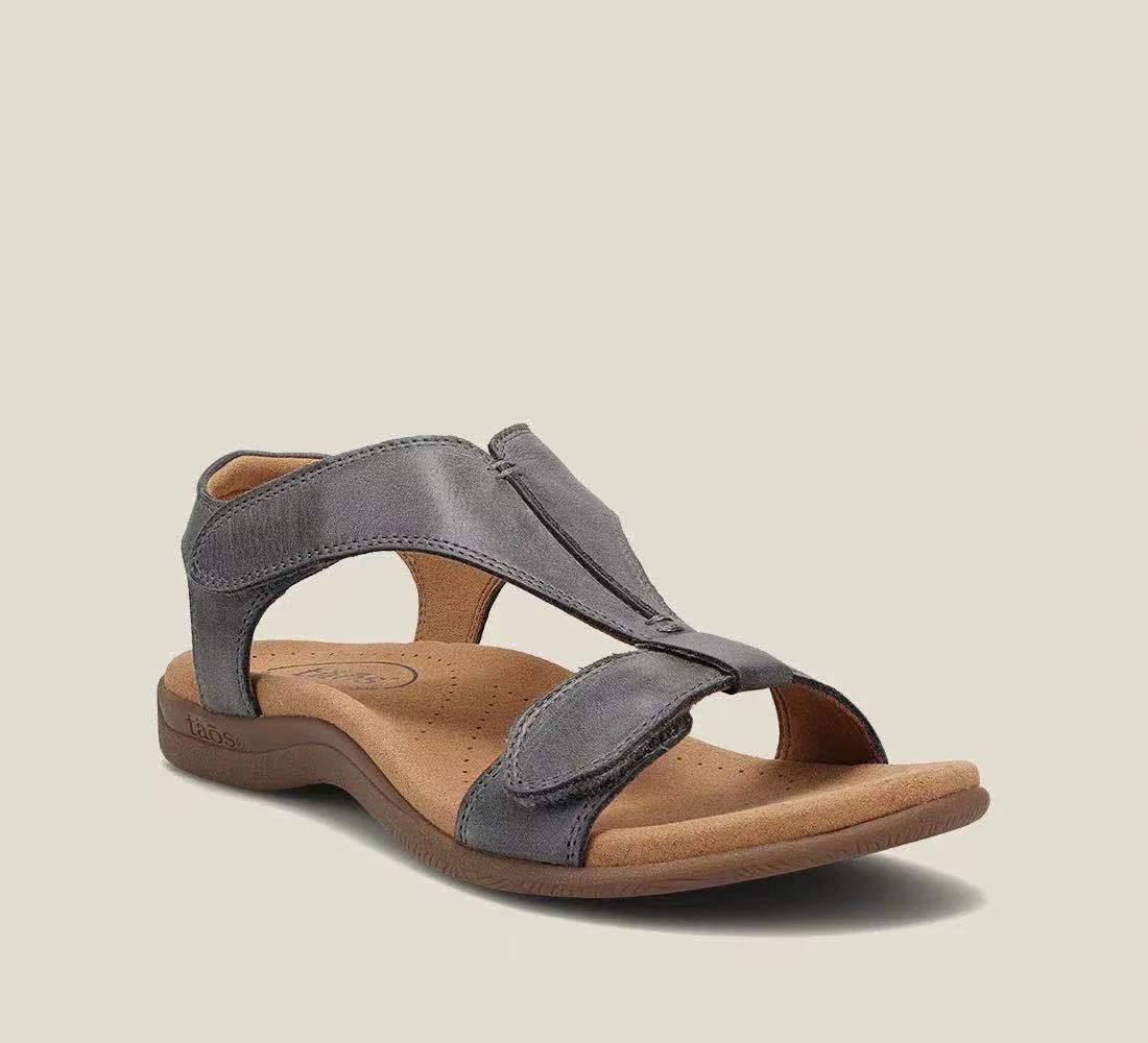 Plus-size casual flat fishmouth sandals
