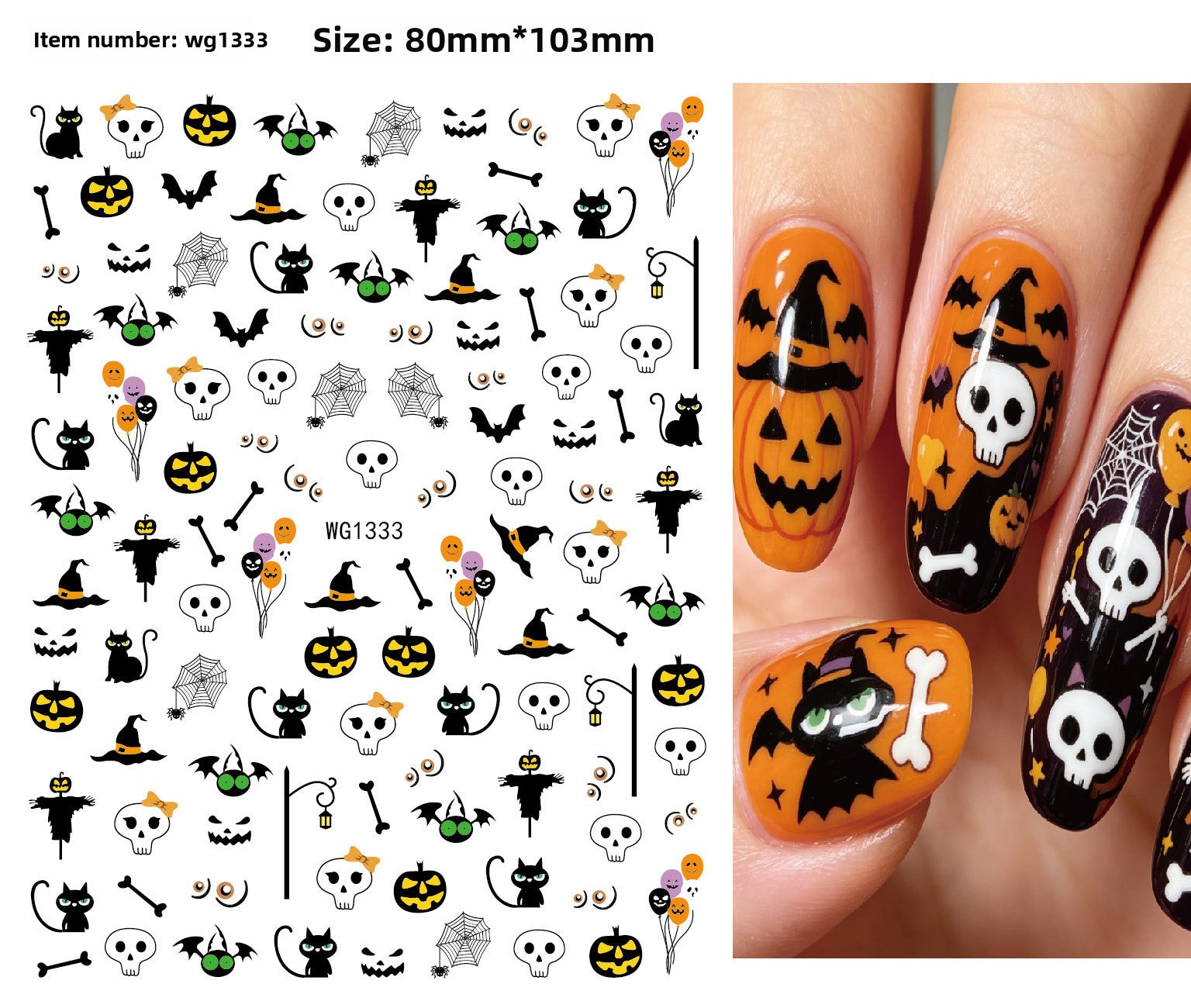 Halloween nail stickers