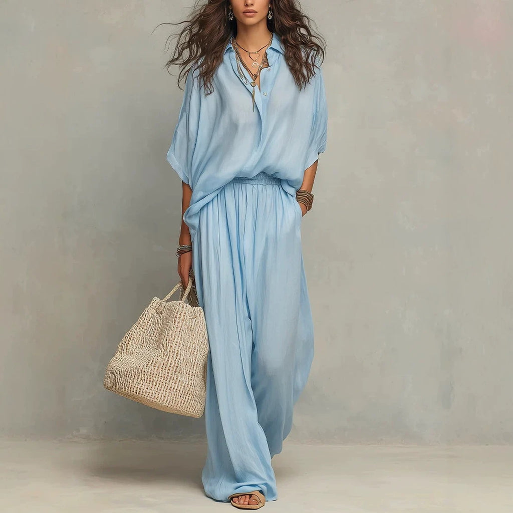 Cotton and Linen Two-Piece Set