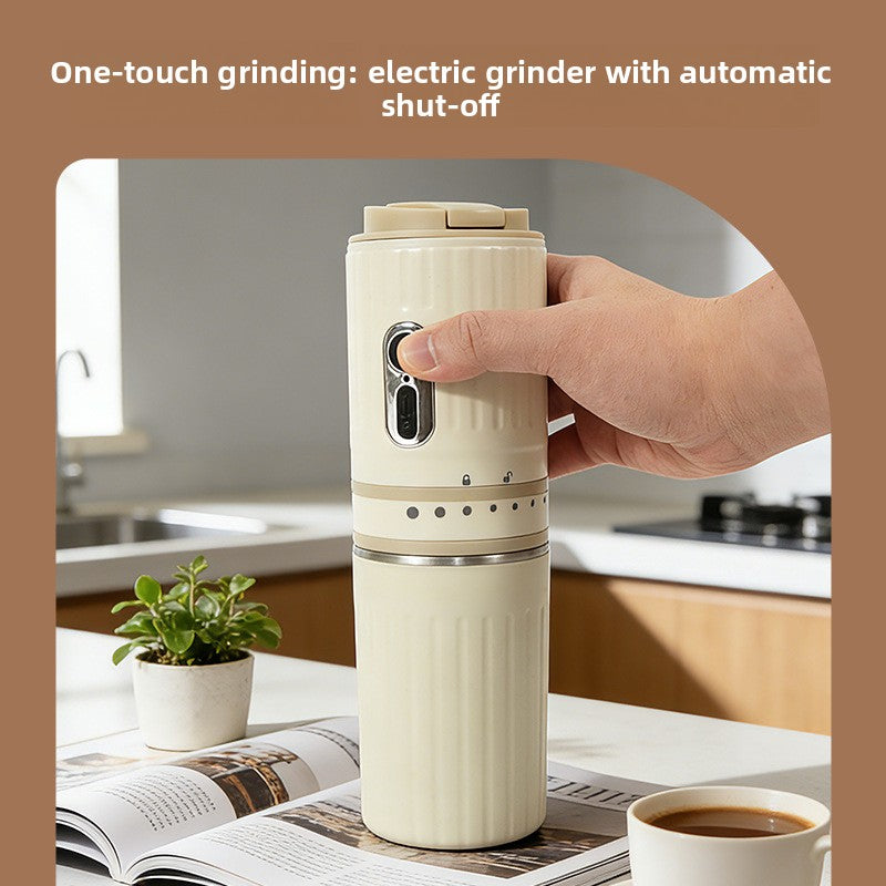 Portable Grinding and Brewing Coffee Machine