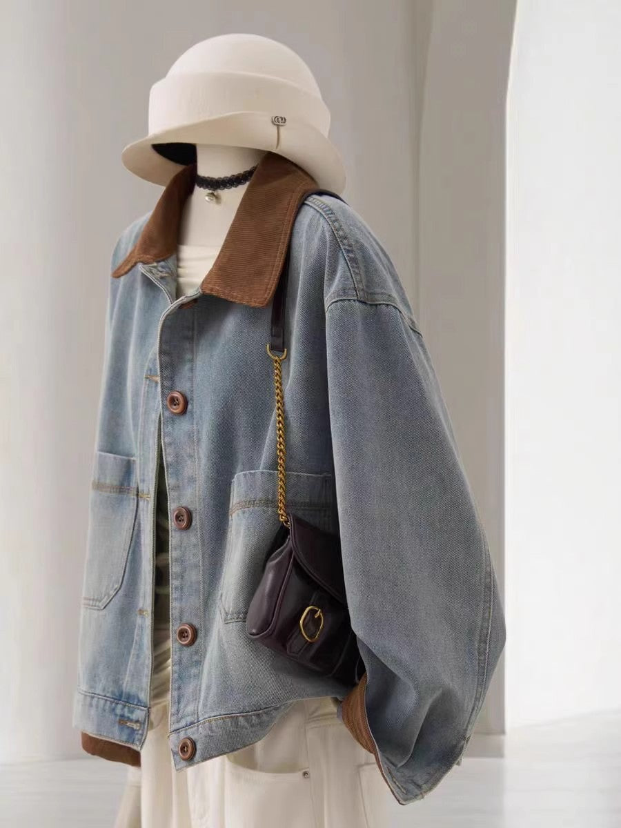 Retro Denim Jacket for Women