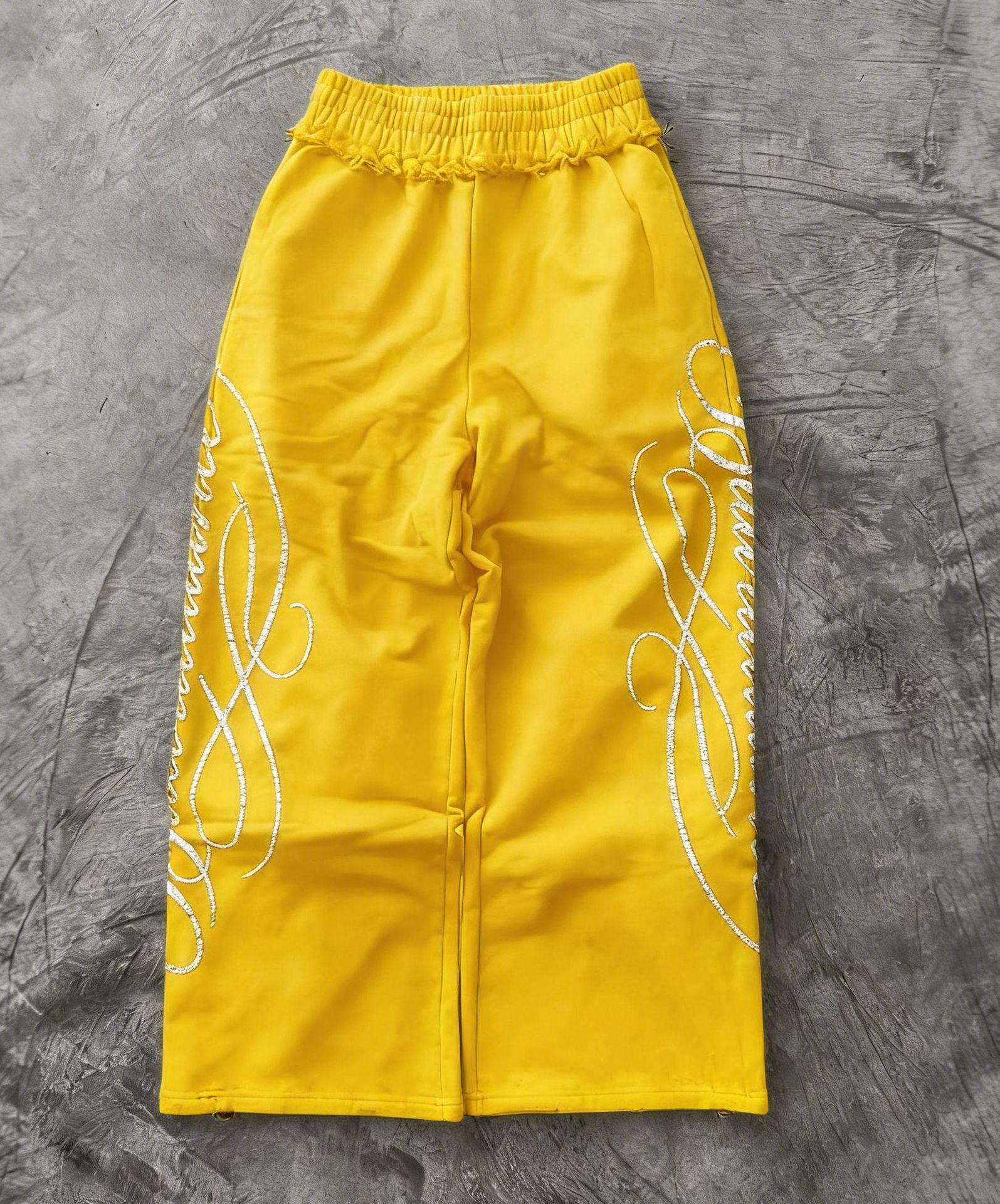 Retro Gothic High Waist Printed Trousers