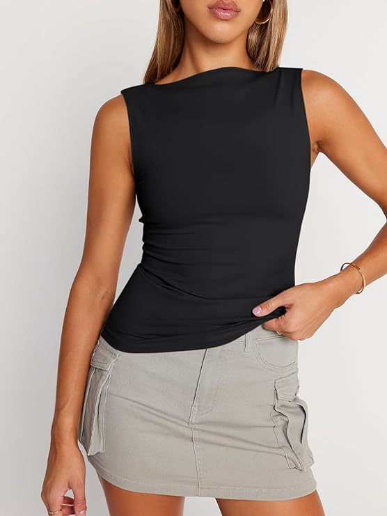 Women's Sleeveless Square Neck Camisole Top