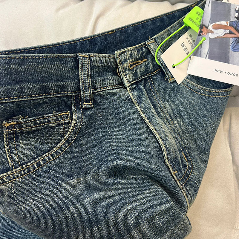 Women's High Waist Slim-Fit Flared Denim Trousers
