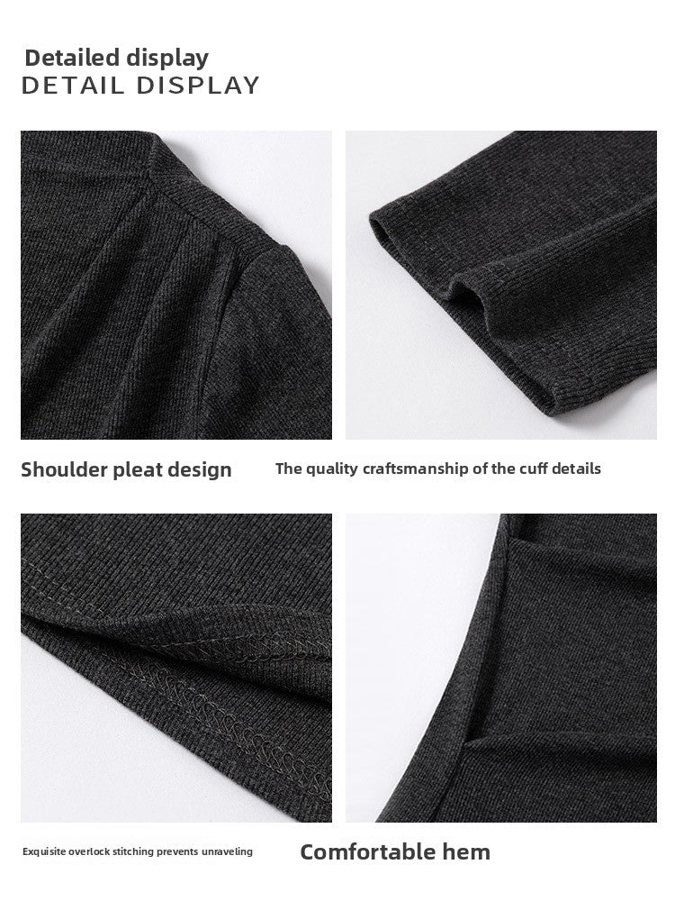 Women's Off-Shoulder Pleated T-Shirt