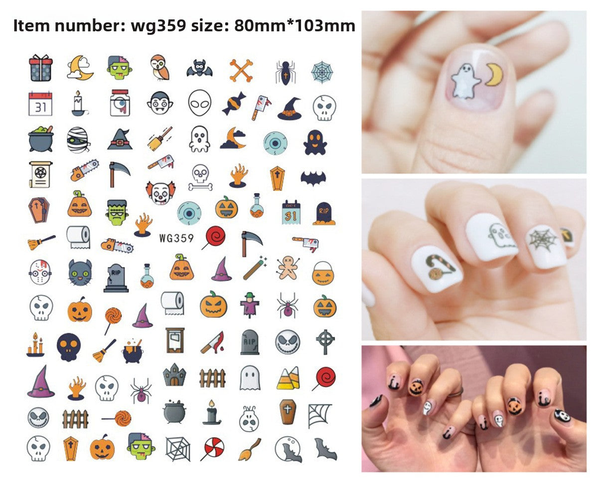 Halloween nail stickers