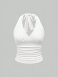 Sexy Backless Halter Tank Top