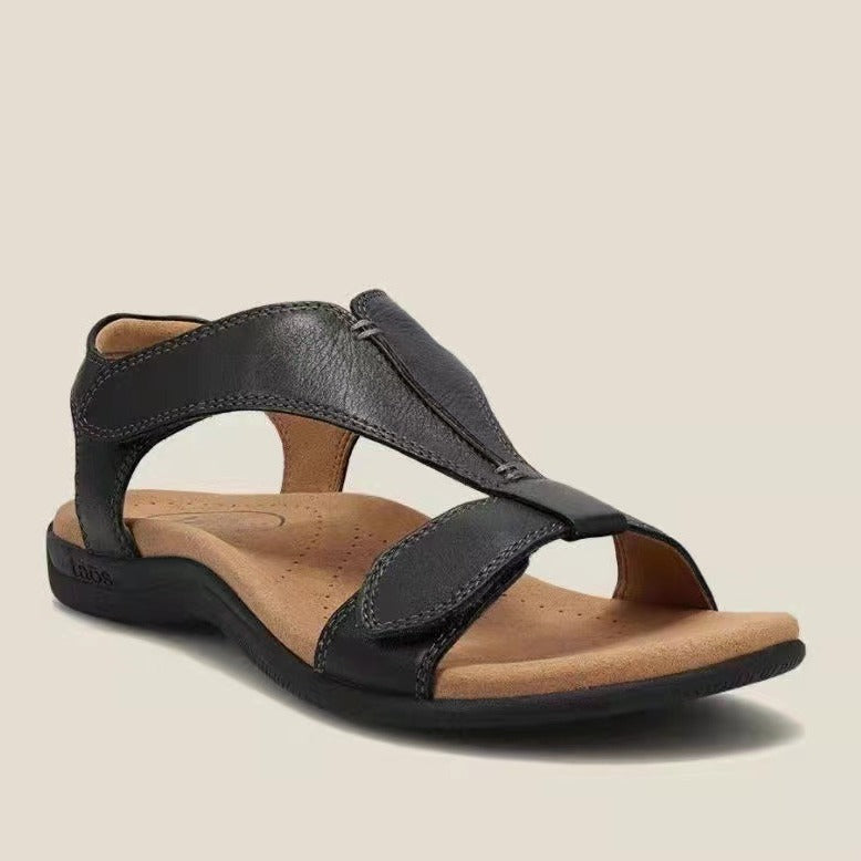 Plus-size casual flat fishmouth sandals
