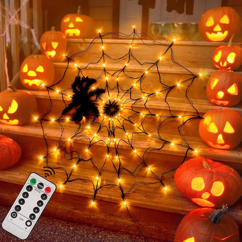 Halloween Spider Web Light with Remote Control