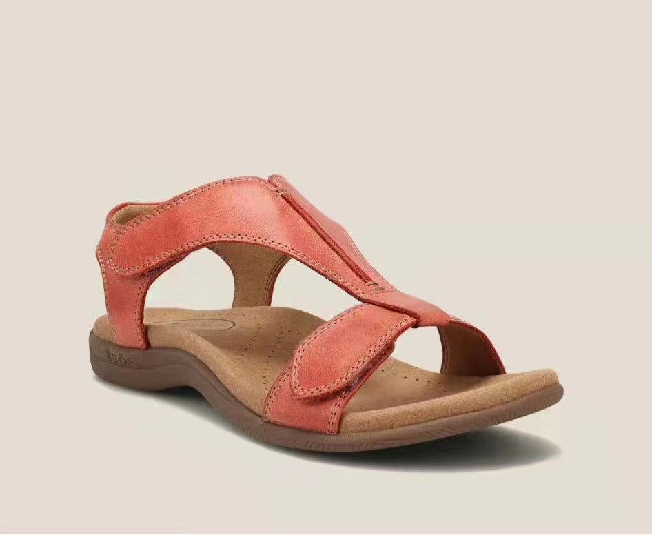 Plus-size casual flat fishmouth sandals