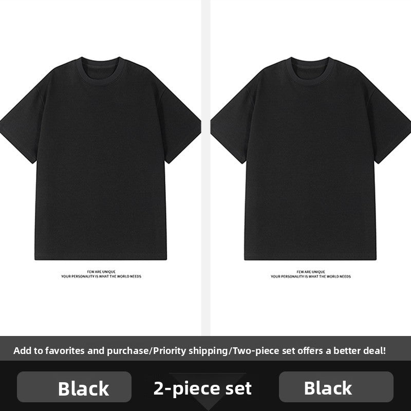 Men's Heavyweight Cotton Short Sleeve T-Shirt Cleanfit