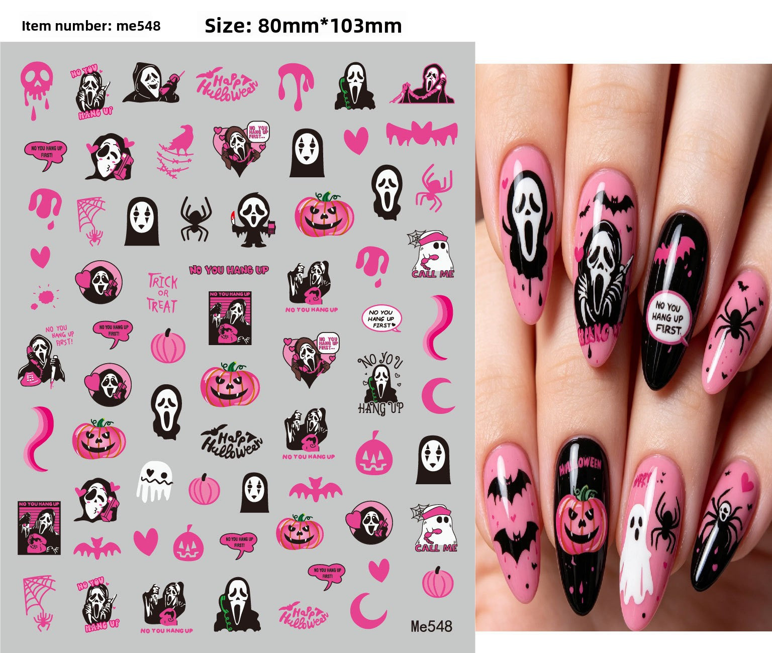 Halloween nail stickers