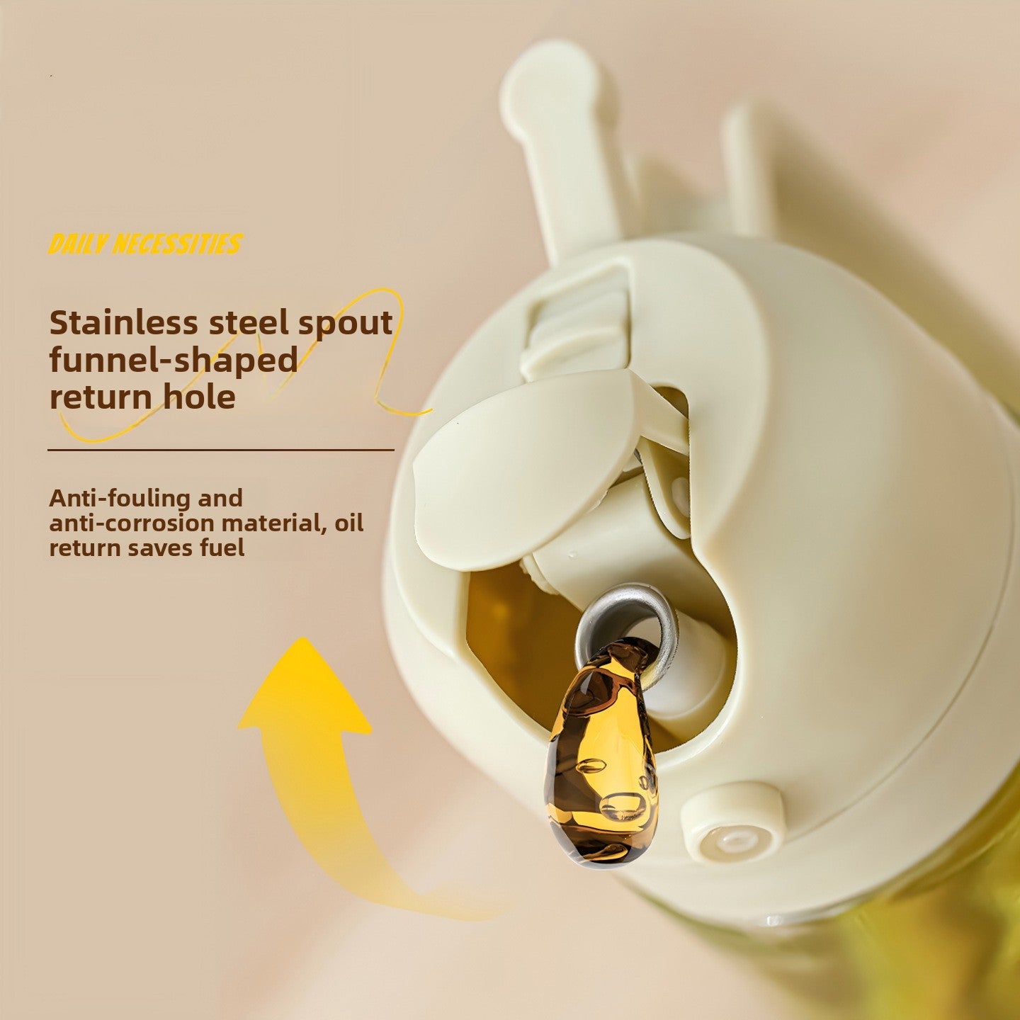 Dual-Purpose Glass Oil Spray and Pour Bottle