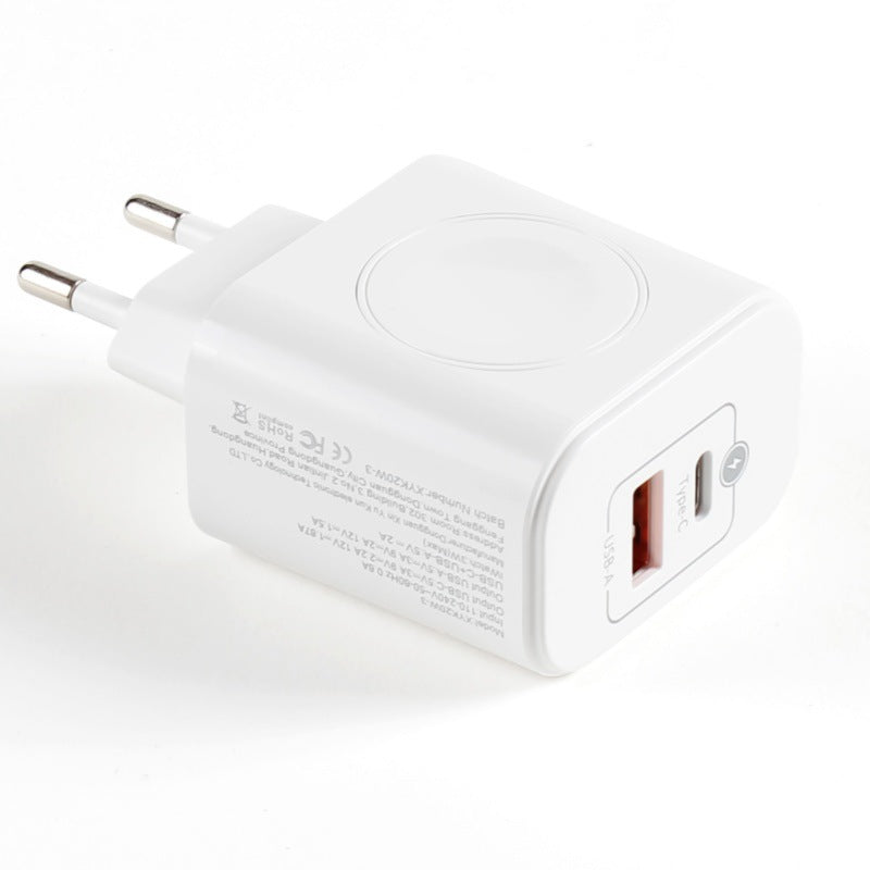 Three-in-One Wireless Charger for Phone and Watch