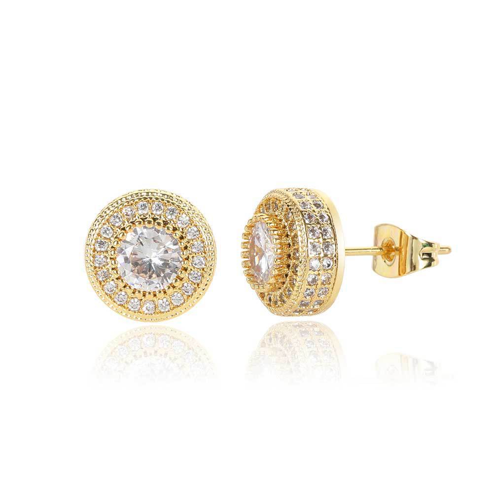 Hip-hop stud earrings for men