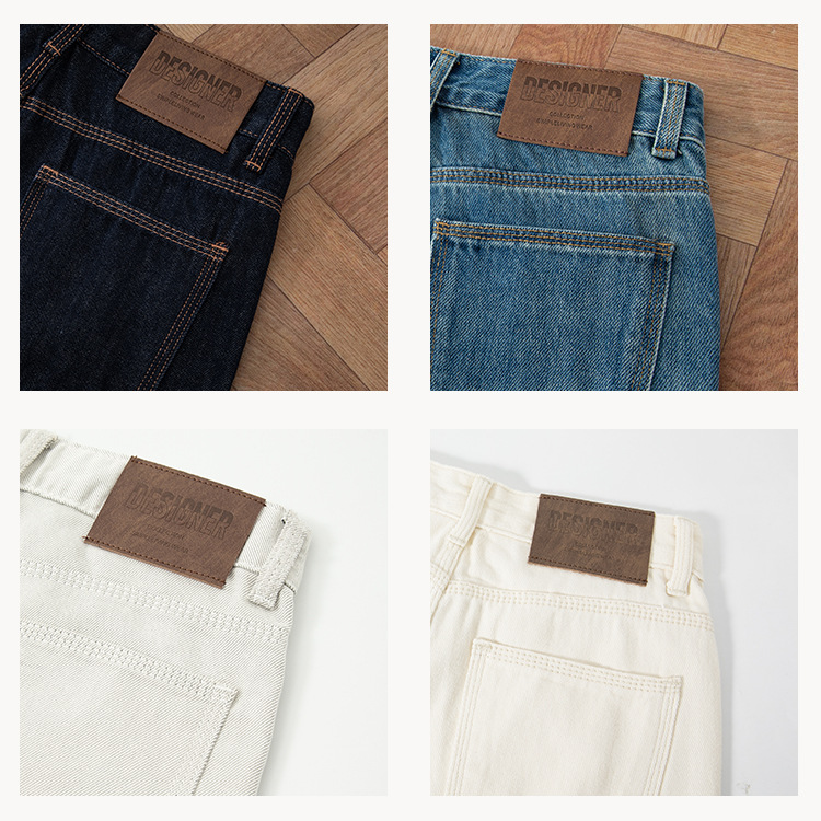 Soft High Waist Wide Leg Denim Trousers