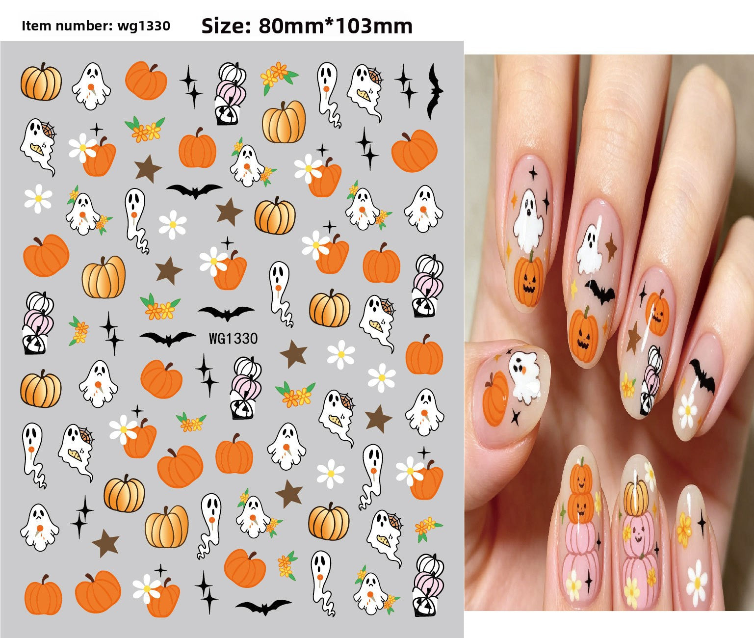 Halloween nail stickers