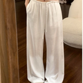 Women High Waist Wide Leg Cotton Linen Pants