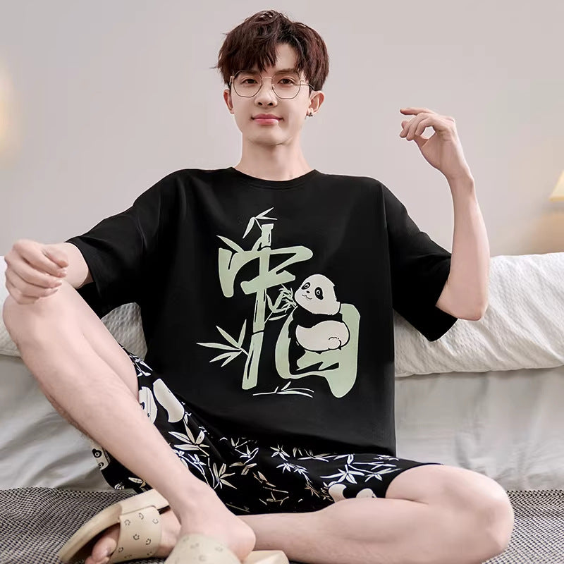 Men's short-sleeve loose-fit top