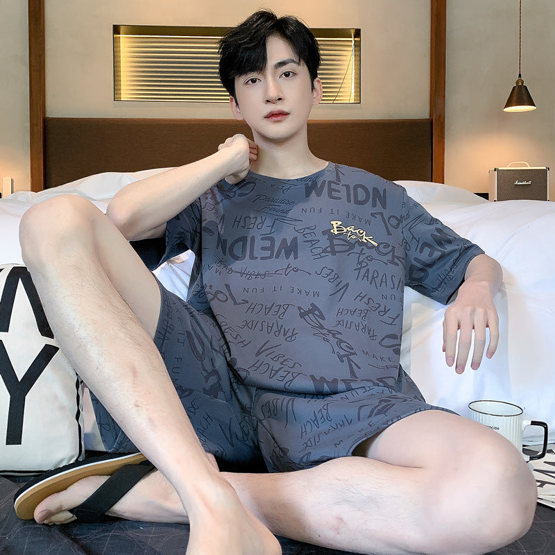 Men's short-sleeve loose-fit top