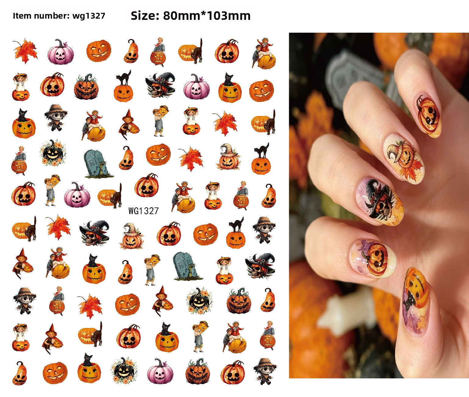 Halloween nail stickers