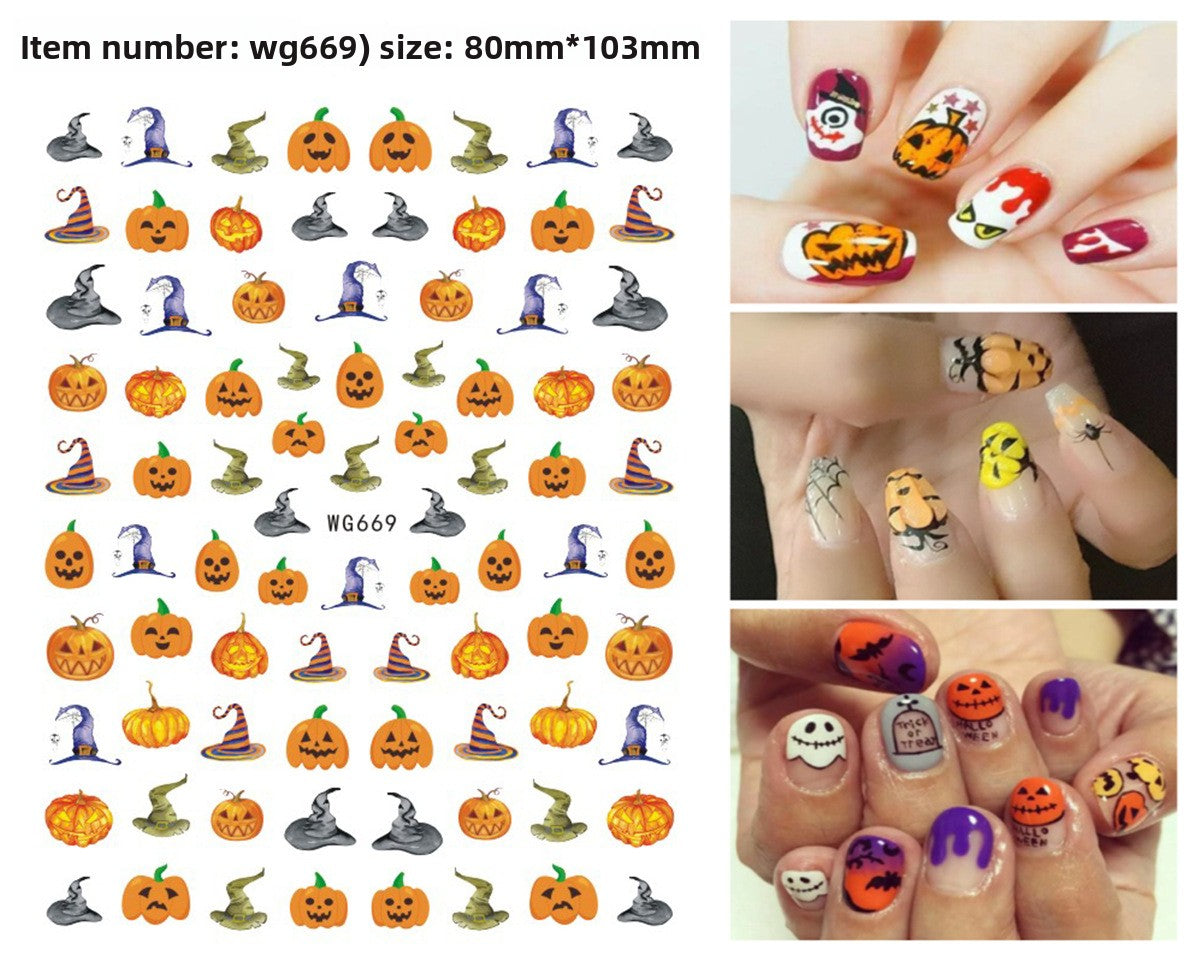 Halloween nail stickers