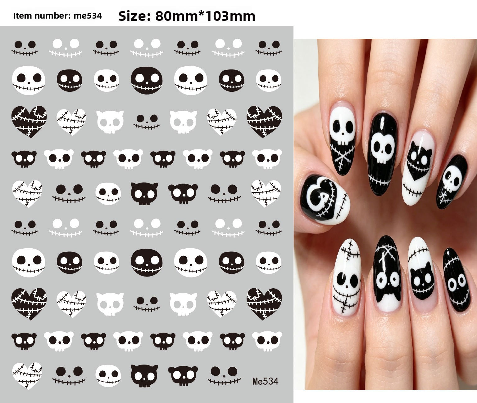 Halloween nail stickers