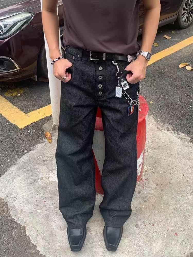 Straight Fit Denim Jeans