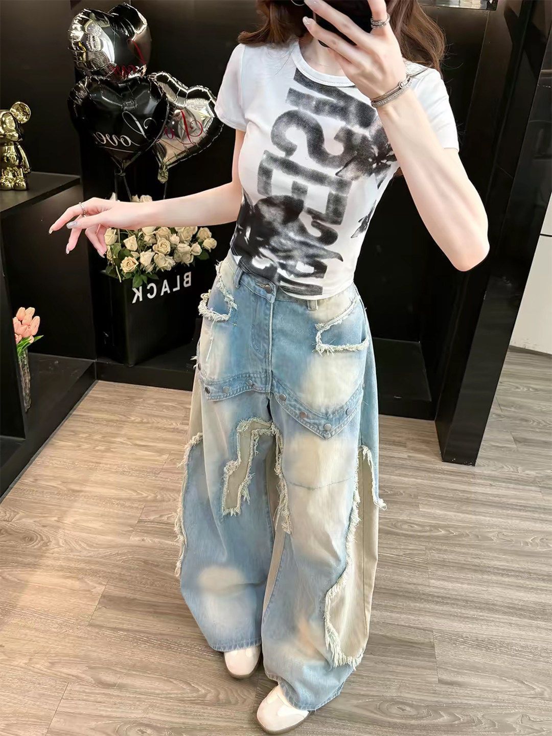 Subtle straight-leg pants