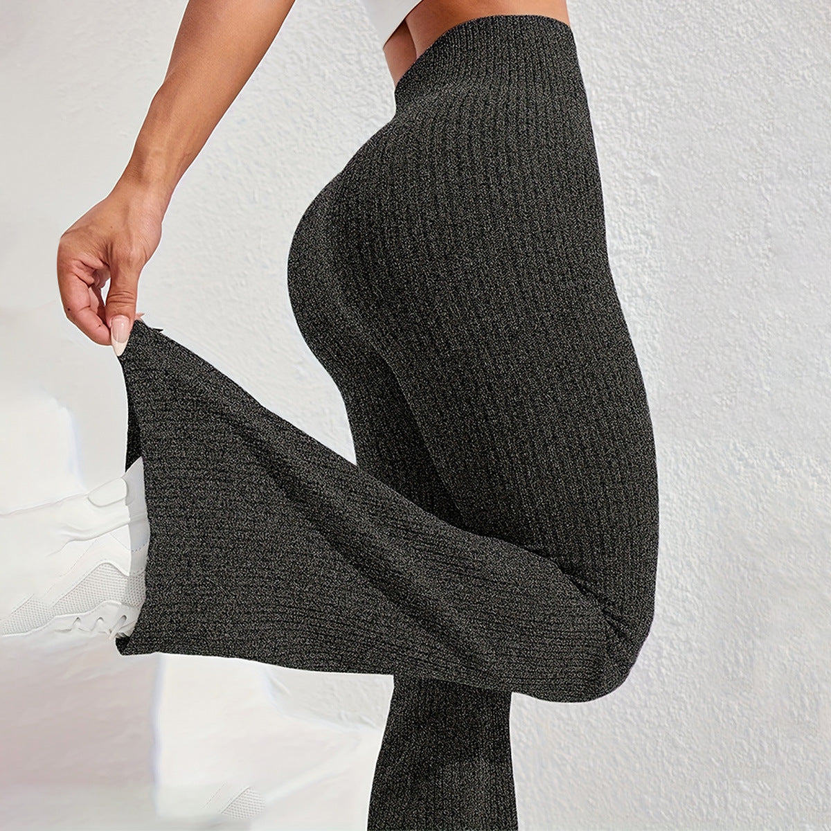 Womens HighWaist Flared Yoga Pants
