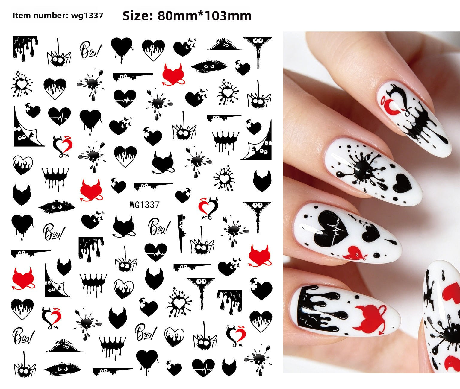 Halloween nail stickers
