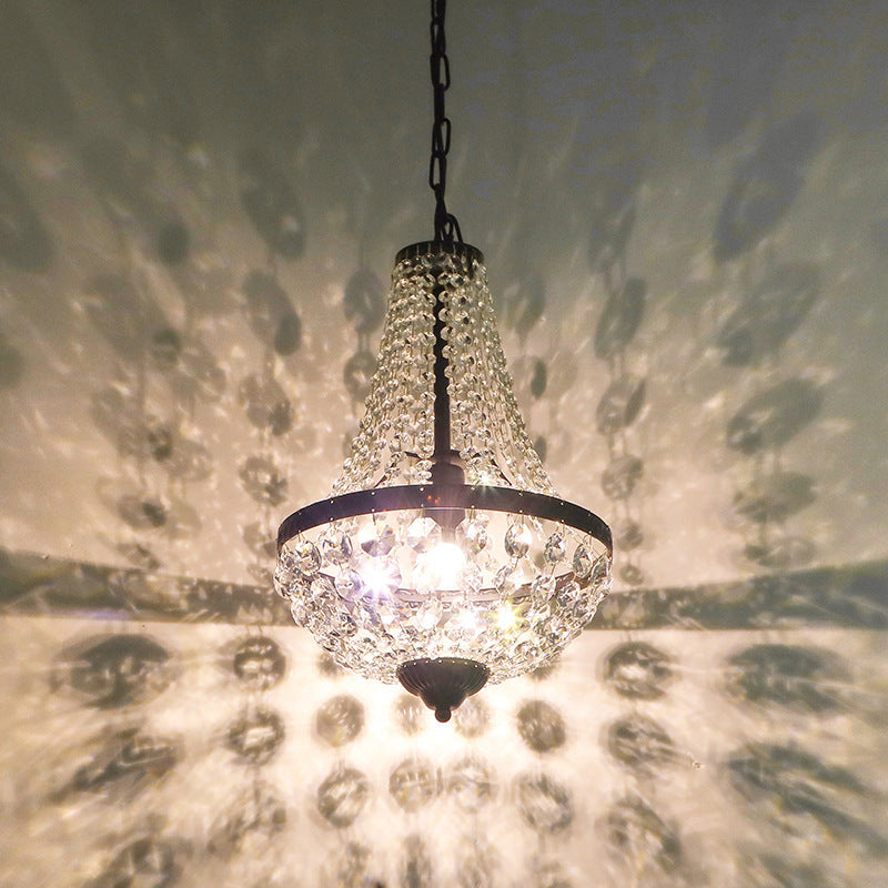 Crystal Island Chandelier Neoclassical Hanging Lamp