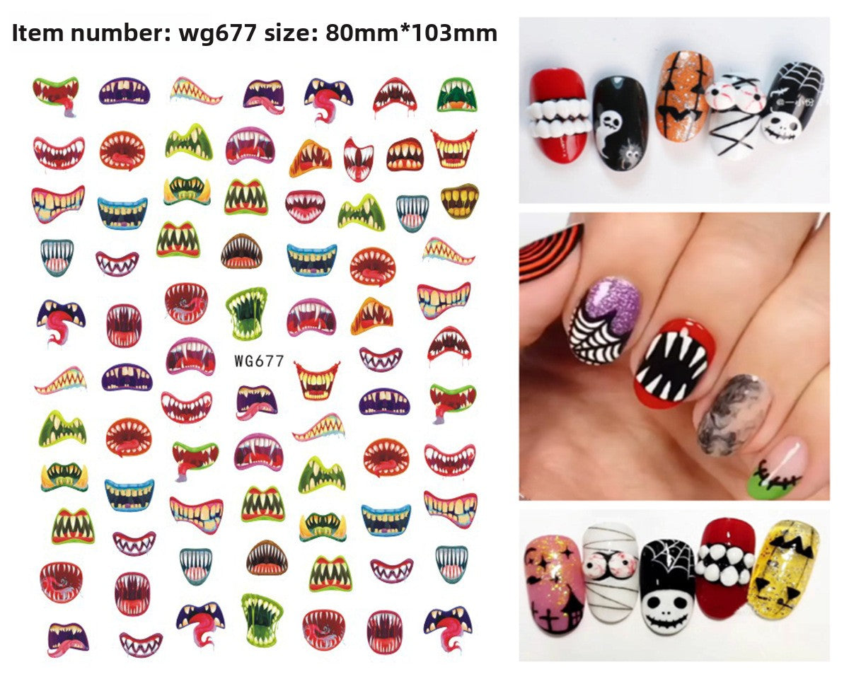 Halloween nail stickers