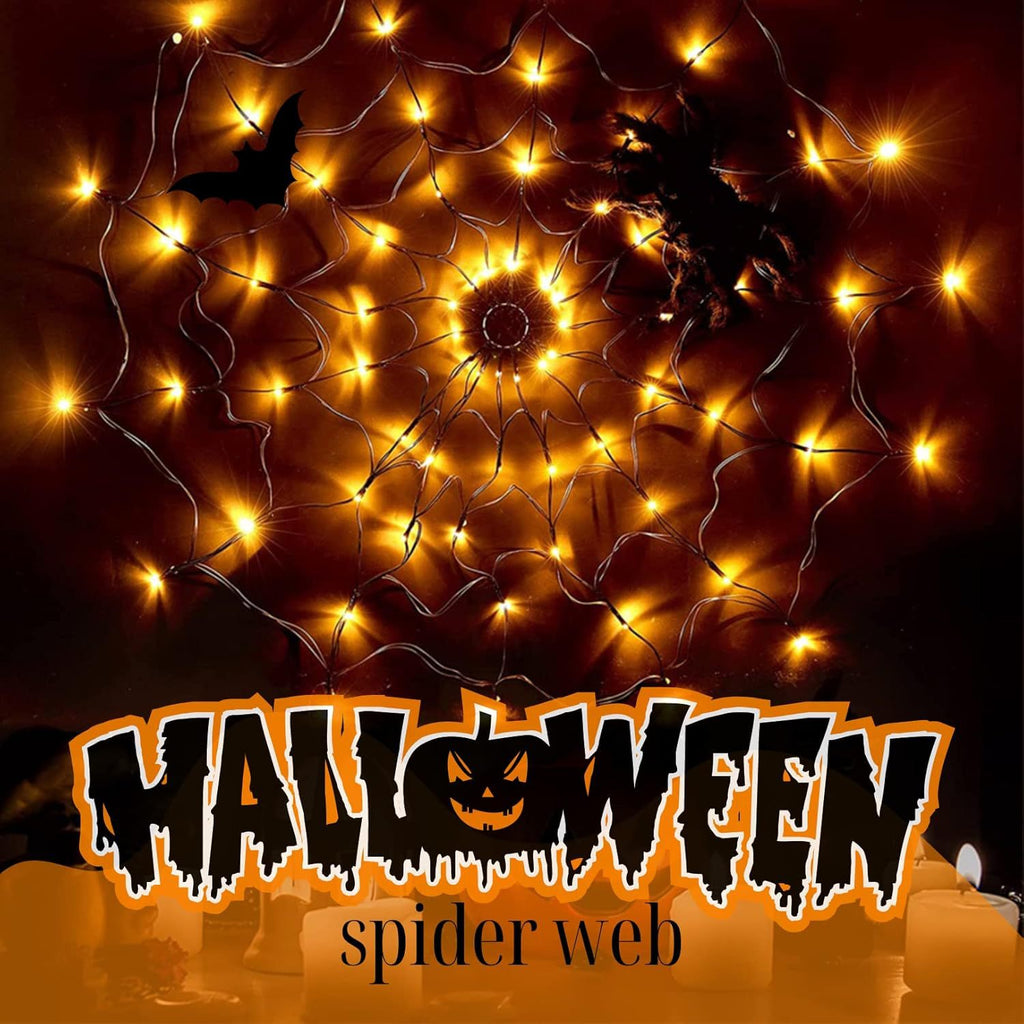 Halloween Spider Web Light with Remote Control