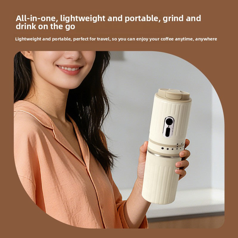Portable Grinding and Brewing Coffee Machine