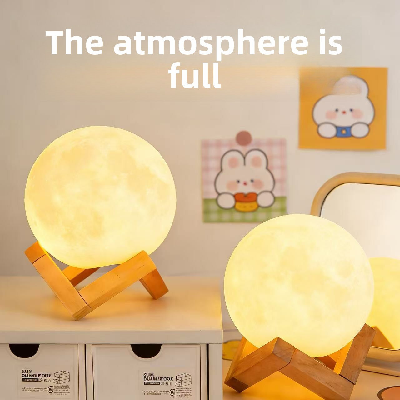 Creative Moon Starry Sky Night Light Bedroom Atmosphere Desk Lamp