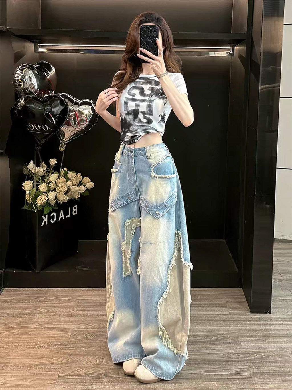Subtle straight-leg pants