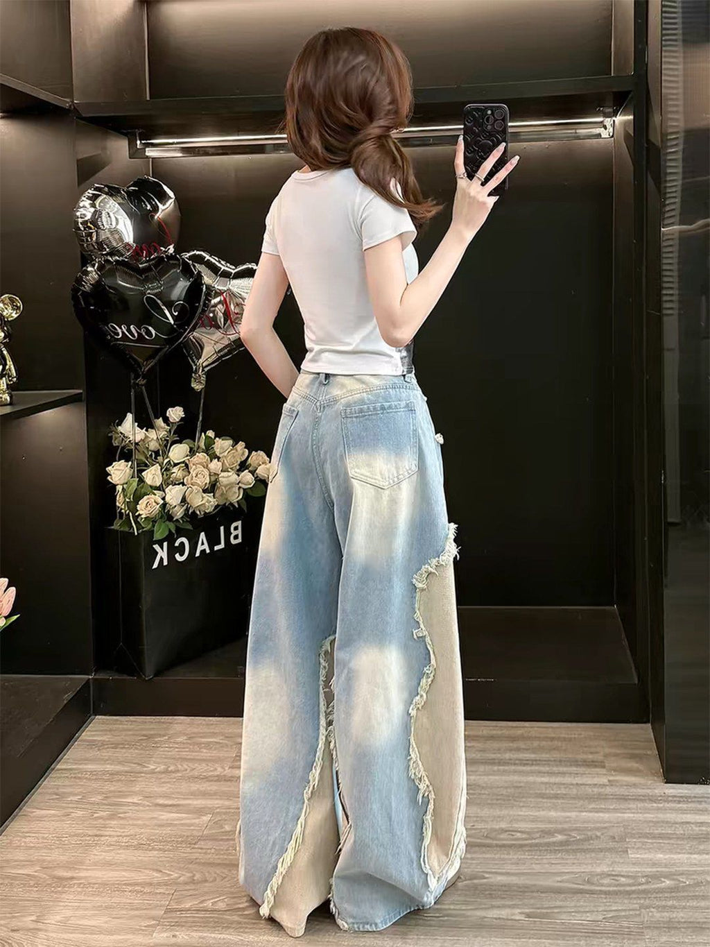 Subtle straight-leg pants