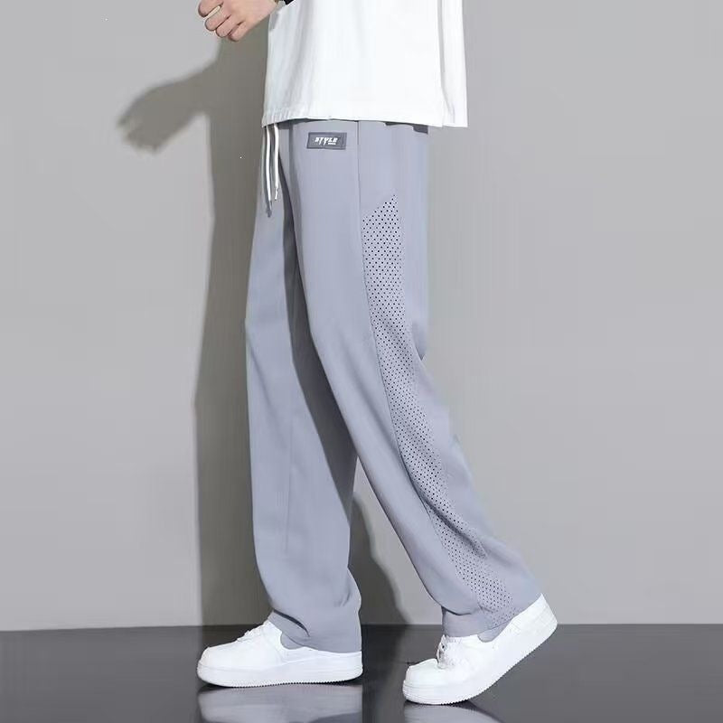 Mens Straight Leg Casual Pants