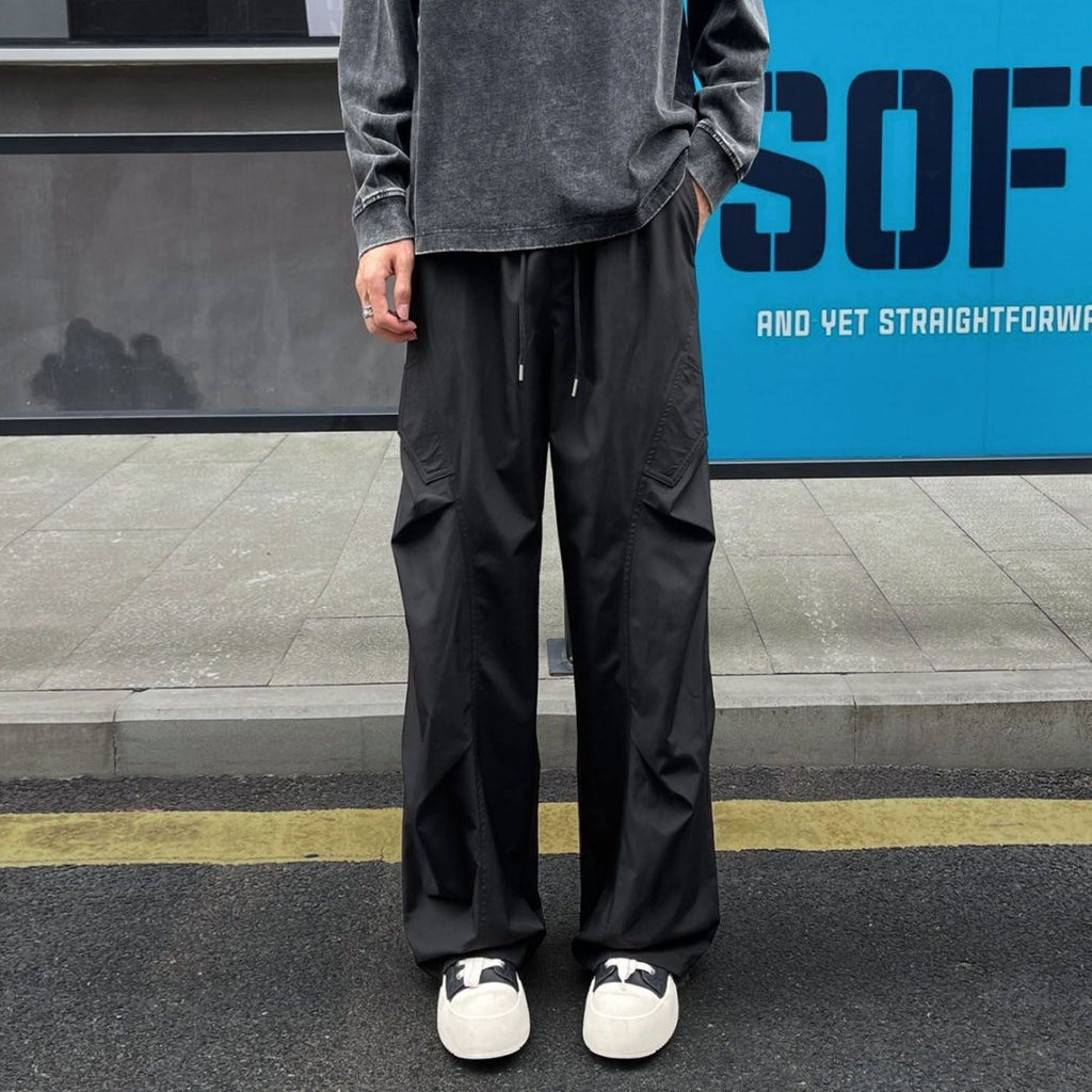 Mens Straight Leg Casual Trousers